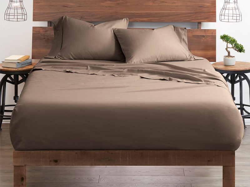 Good Kind Essential 4 Piece Bed Sheet Set Taupe