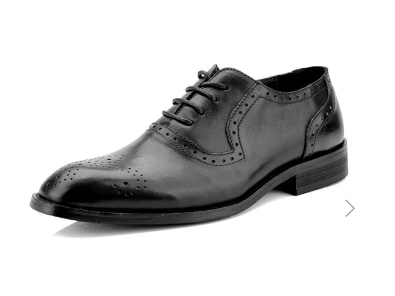 Men Comfortable Leather Shoes Classic Lace-up Durable Casual Shoe