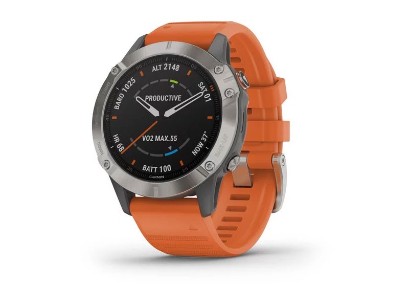 Fenix Pro and Sapphire Editions Smart Watch With Ember Orange Band 010-02158-13