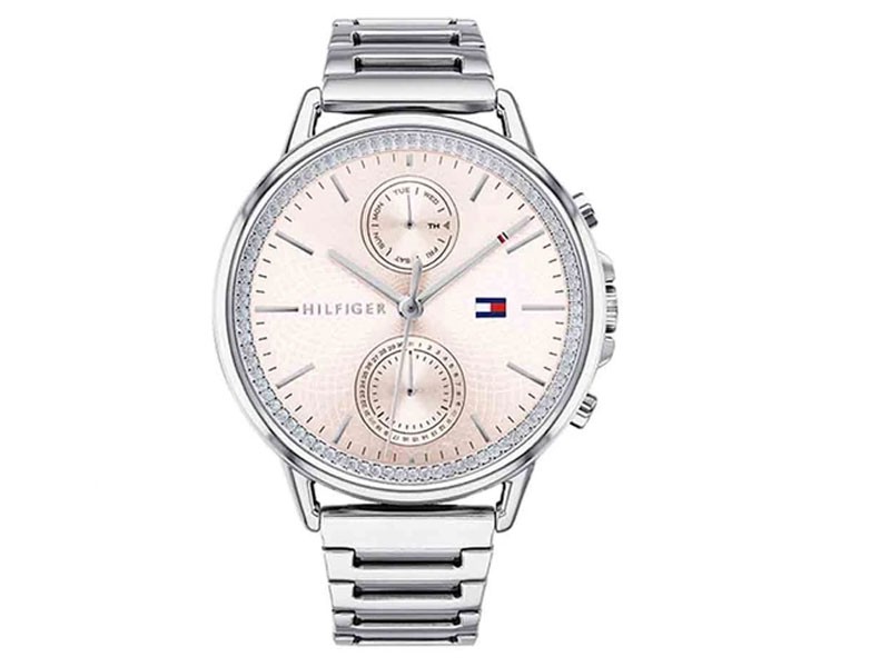 Tommy Hilfiger Women's Carly Watch Stainless Steel Crystals Bracelet