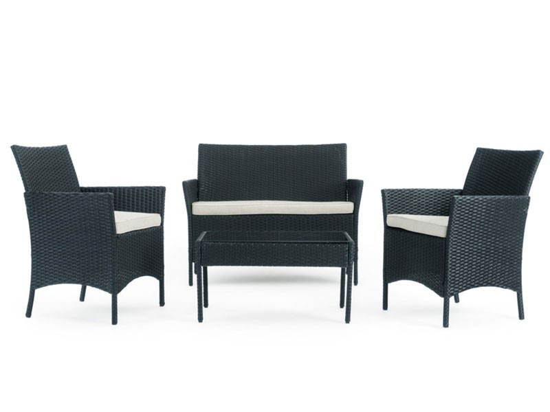 Kanab 4pc Seating Set Black