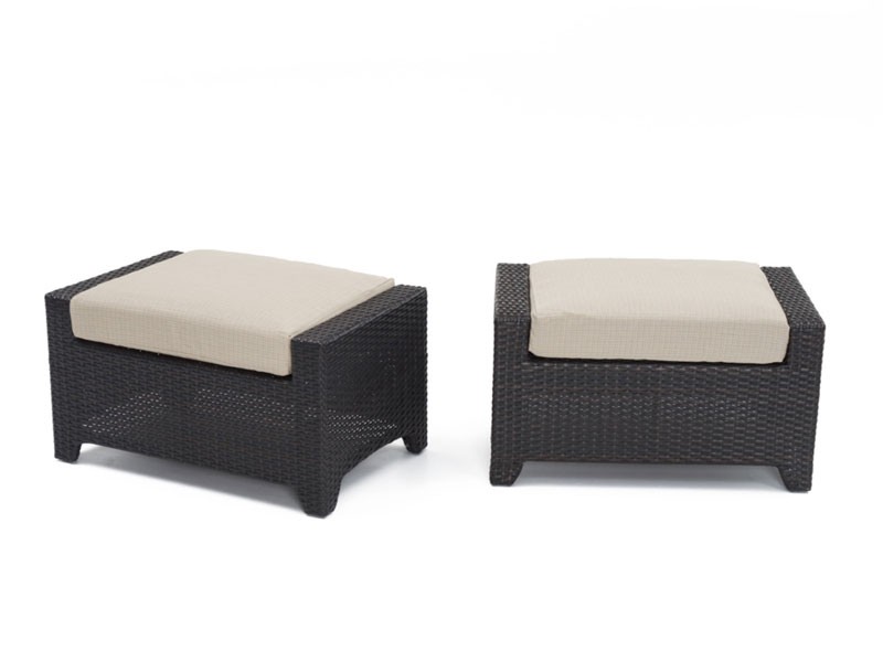 Deco Club Ottomans Slate Gray