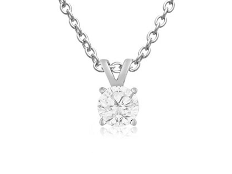 Women's Diamond Solitaire Necklace Incredible Value