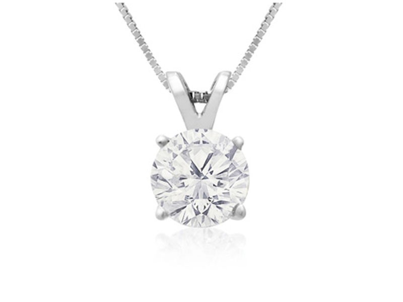 Women's White Gold Diamond Pendant
