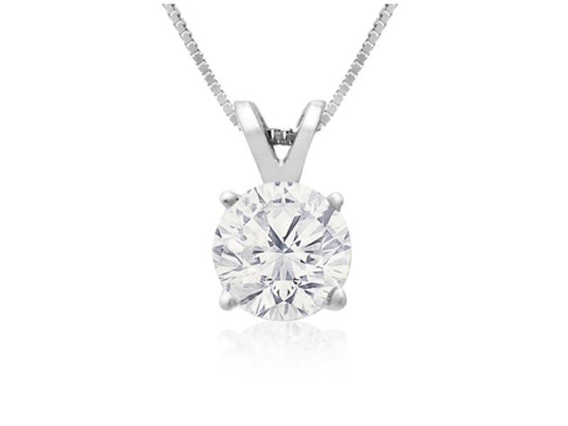 Women's White Gold Diamond Pendant