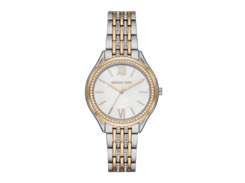 Michael Kors Mindy Two-Tone 7-Link Bracelet Watch For Women