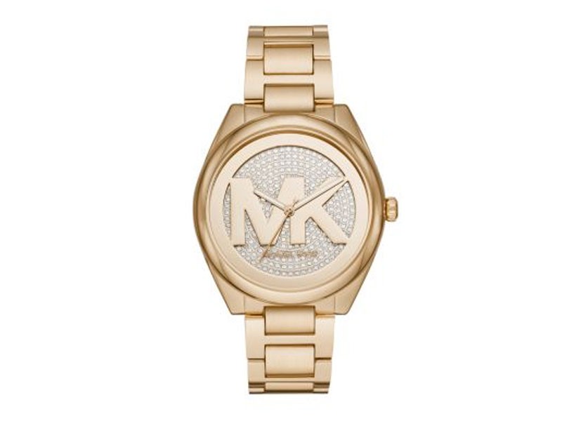 Michael Kors Janelle Three hand Gold Tone Watch For Women