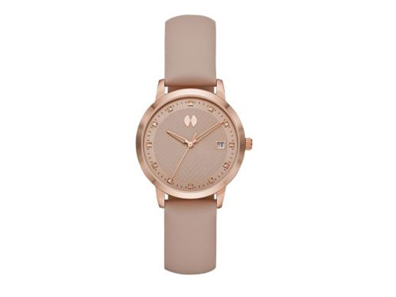 Watch Station Collection Three-Hand Blush Leather Watch For Women