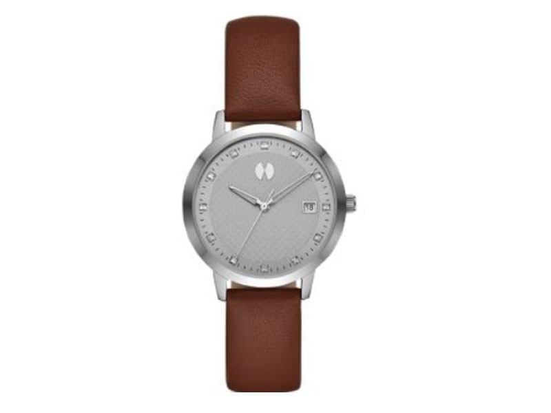 Watch Station Collection Three-Hand Brown Leather Watch For Women