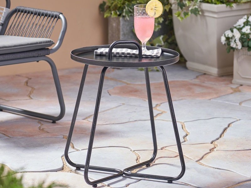 Amy Outdoor Aluminum Side Table