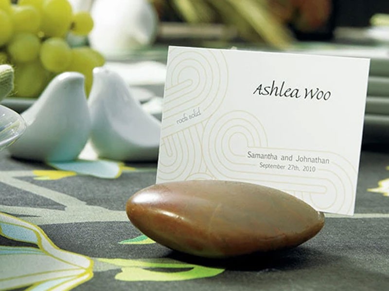 Natural Rocks Place Card Holders