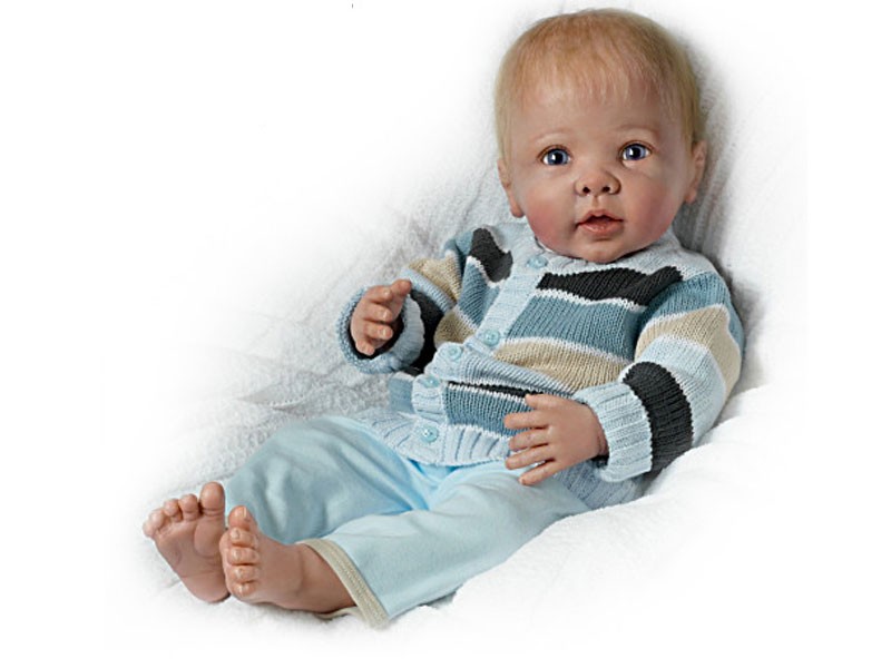 Lifelike Baby Boy Doll Moves And Coos When Touched