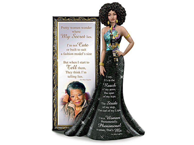 I Am Phenomenal Figurine Featuring Maya Angelou's Poetry