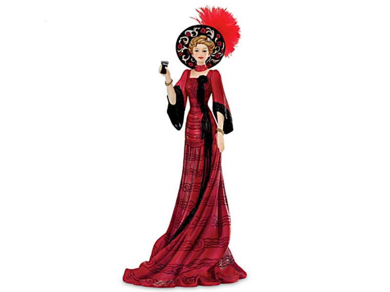 COCA-COLA Elegant Victorian-Style Woman Figurine