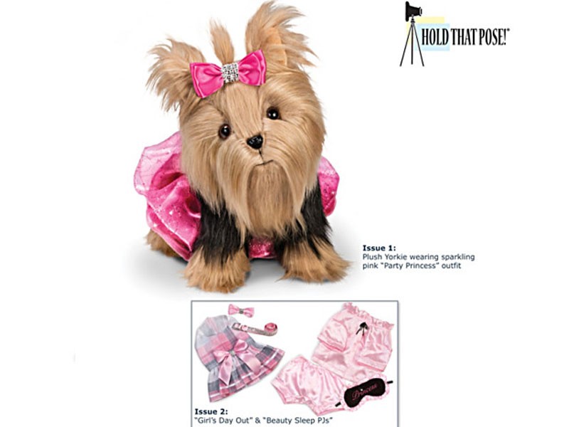 Hold That Pose Plush Yorkie & Accessory Collection