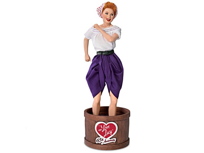 I Love Lucy Lucy Stomping Grapes Musical Portrait Doll