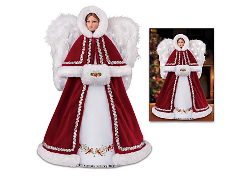 Joy To The World Illuminated Musical Angel Doll