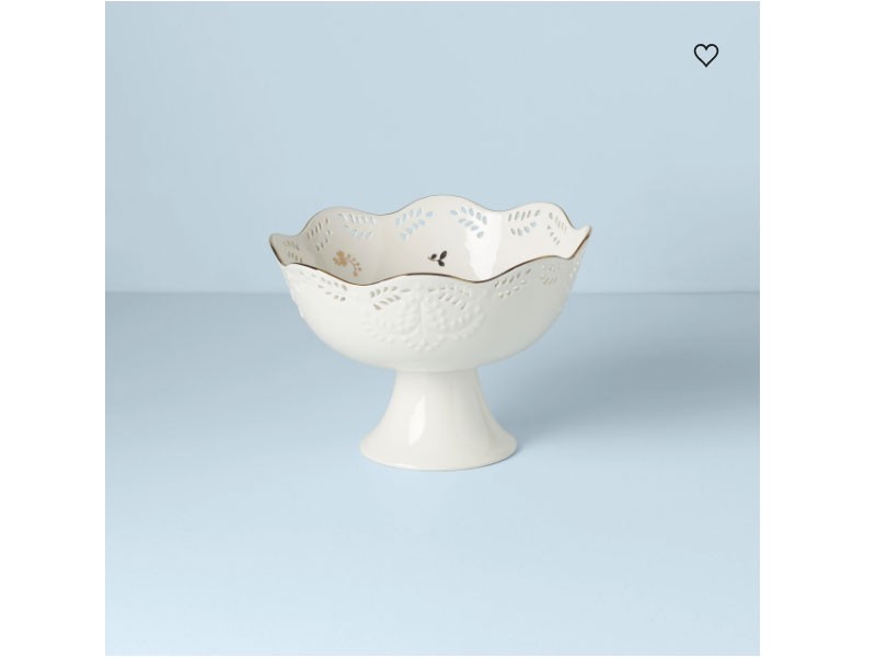 Opal Innocence Flourish Footed Centerpiece Bowl