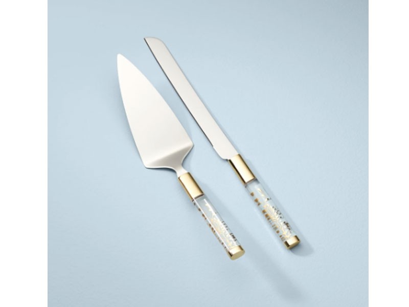 Opal Innocence Flourish 2-Piece Cake Knife & Server Set