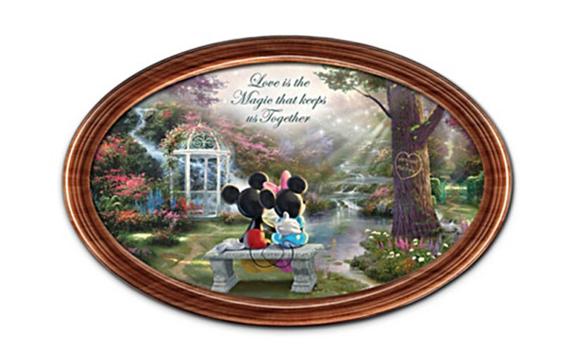 Disney The Magic Of Love Collector Plate With 2 Names