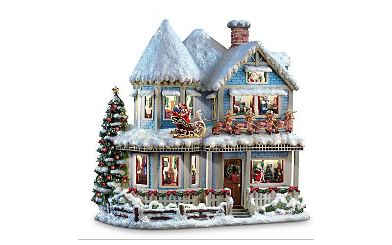 Thomas Kinkade Narrated Christmas Story House