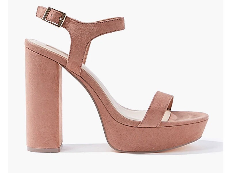 Women's Open-Toe Platform Block Heels