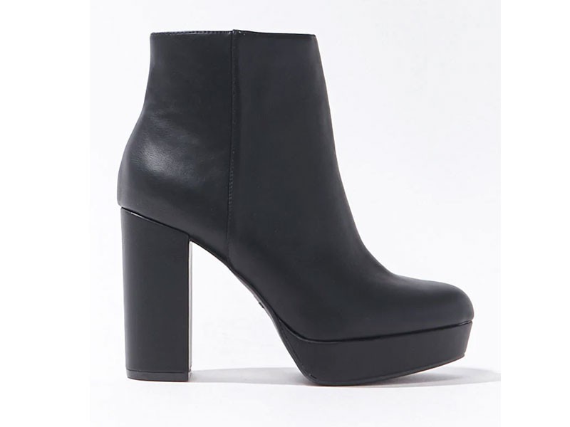 Women's Zip-Up Platform Booties