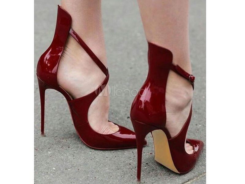 Patent Leather Stiletto Heel Pumps Shoes For Women