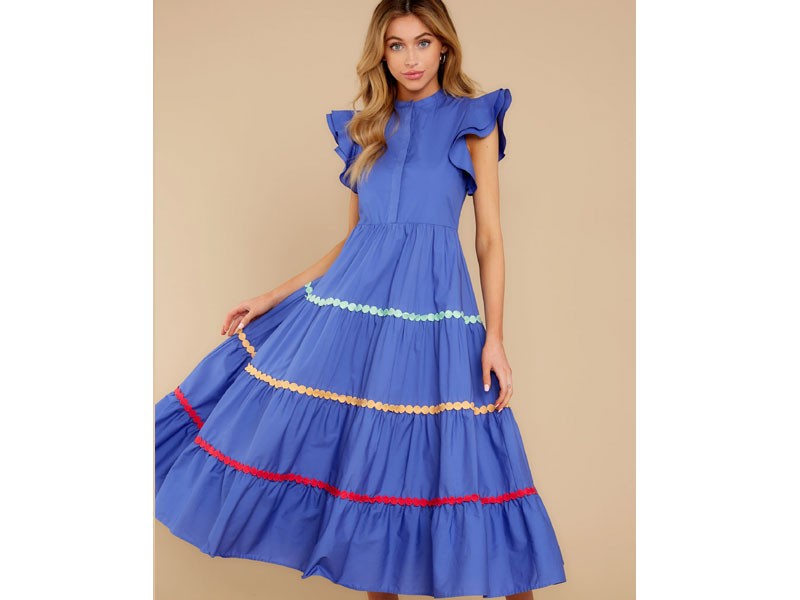 Women's Napa Blue Multi Maxi Dress