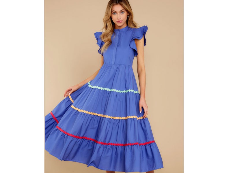 Women's Napa Blue Multi Maxi Dress