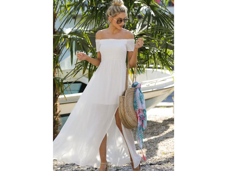 Breathe Again White Maxi Dress For Women