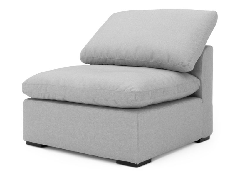 Aria Armless Chair Gray