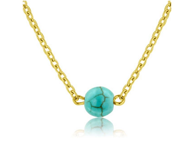 Turquoise Bead Necklace