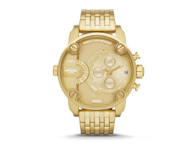 Diesel Men's Little Daddy Gold Tone Watch