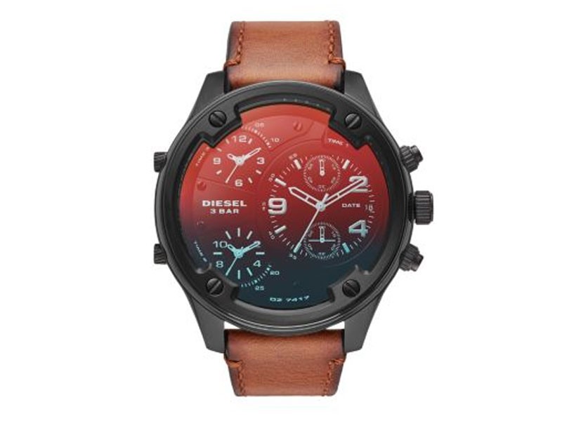 Diesel Men's Boltdown Chronograph Brown Leather Watch