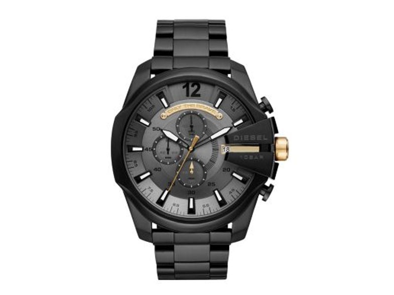 Diesel Men's Mega Chief Black IP Watch