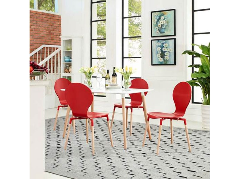 Path Dining Chairs and Table Set of 5