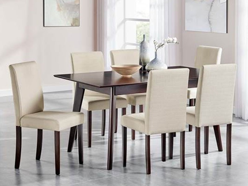 Prosper 7 Piece Upholstered Fabric Dining Set