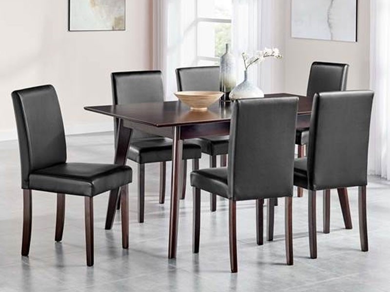 Prosper 7 Piece Faux Leather Dining Set