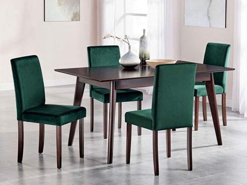 Prosper 5 Piece Upholstered Velvet Dining Set