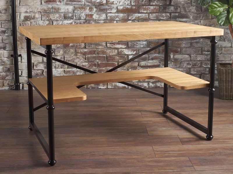 Gallardo Industrial Natural Wooden Desk