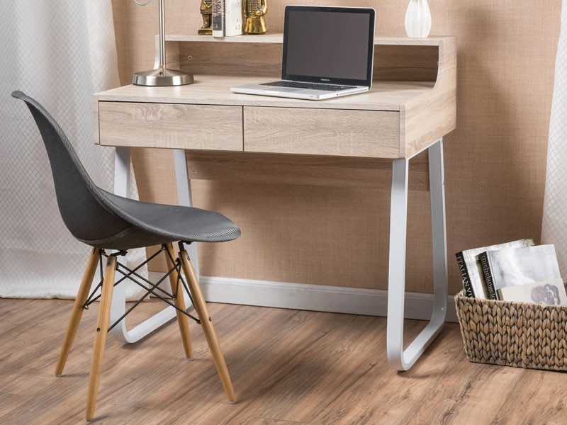 Troy Wood Computer Desk with Drawers