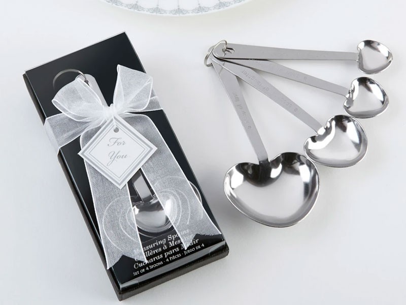 Love Beyond Measure Heart Measuring Spoon Wedding Favor