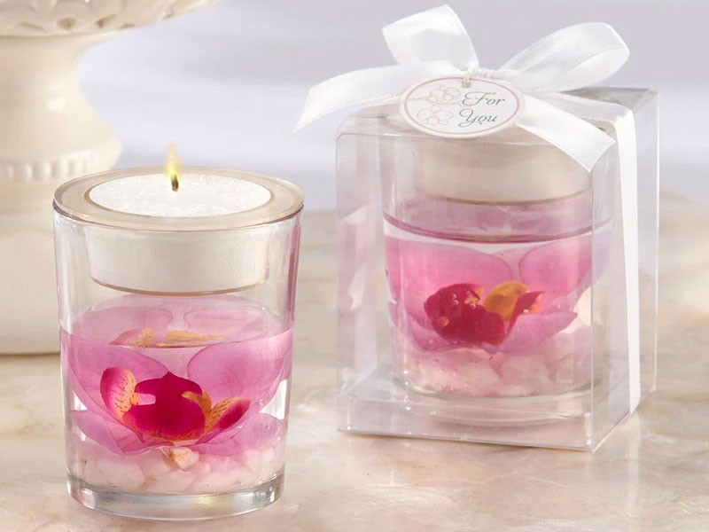 Elegant Orchid Tea Light Holder