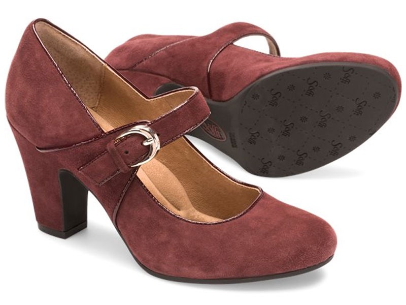 Sofft Miranda Aubergine-Suede Pump 1095322 For Women