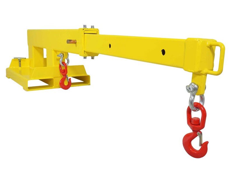 Fork Mounted Crane Jib w/ 2 Hooks Truss