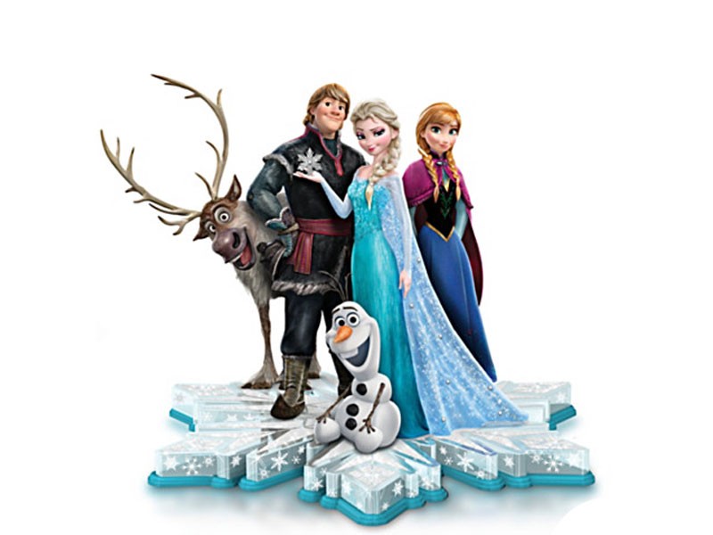 Disney Ultimate Frozen Sculpture With Swarovski Crystals