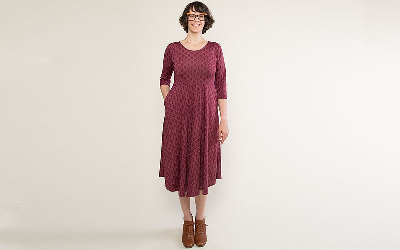 Maria Dress - Pearls in Wine