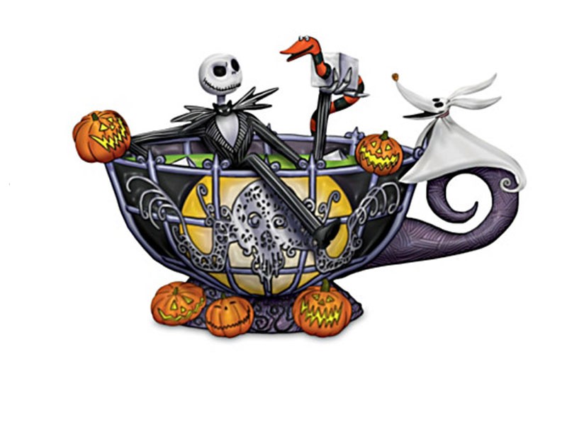 Jack Skellington Glow In The Dark Teacup Figurine