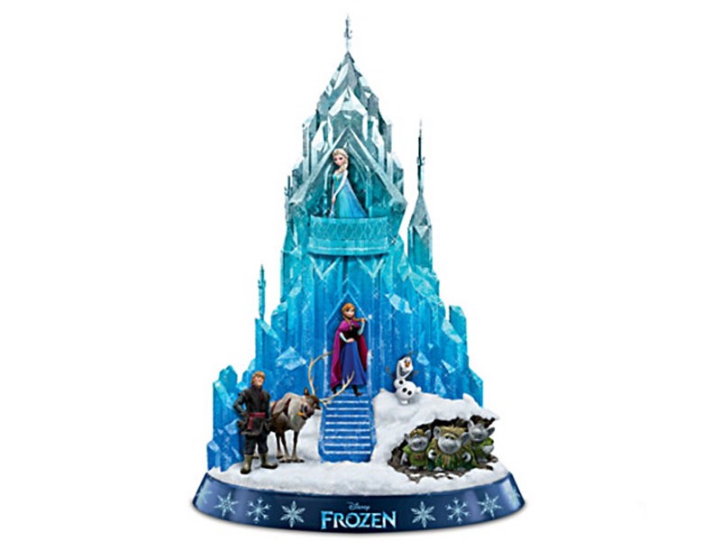 Disney Frozen Ice Palace of Elsa Sculpture Plays Let It Go
